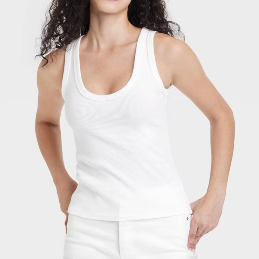 Women's Slim Fit Ribbed Tank Top